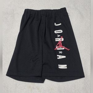 Air Jordan Nike Shorts Youth Medium Black White Logo Basketball Shorts